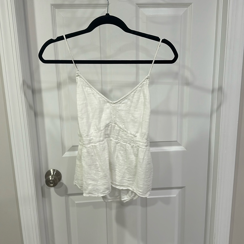 Abercrombie white tank blouse